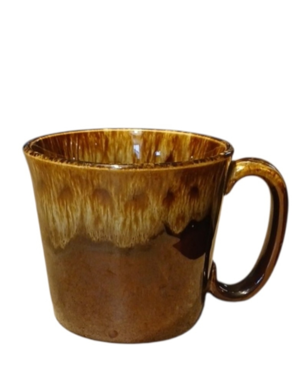 Brown Drip Glaze Ceramic Coffee Mug USA